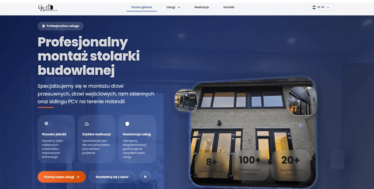 Strona internetowa — GBBouwservice