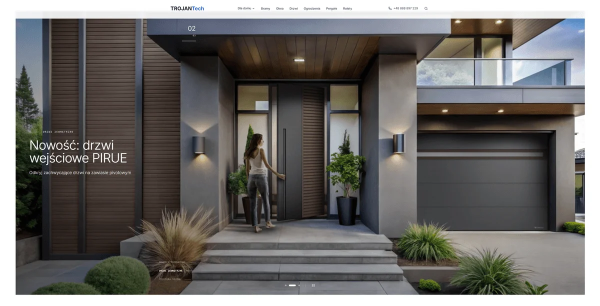 Strona internetowa — TrojanTech