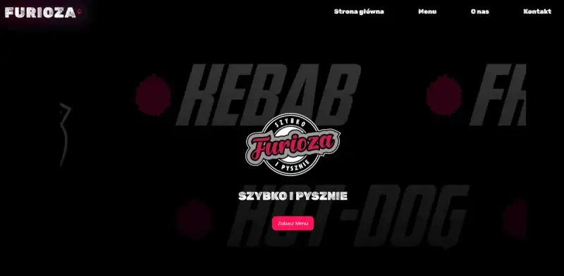 Furioza Kebab - projekt strony internetowej