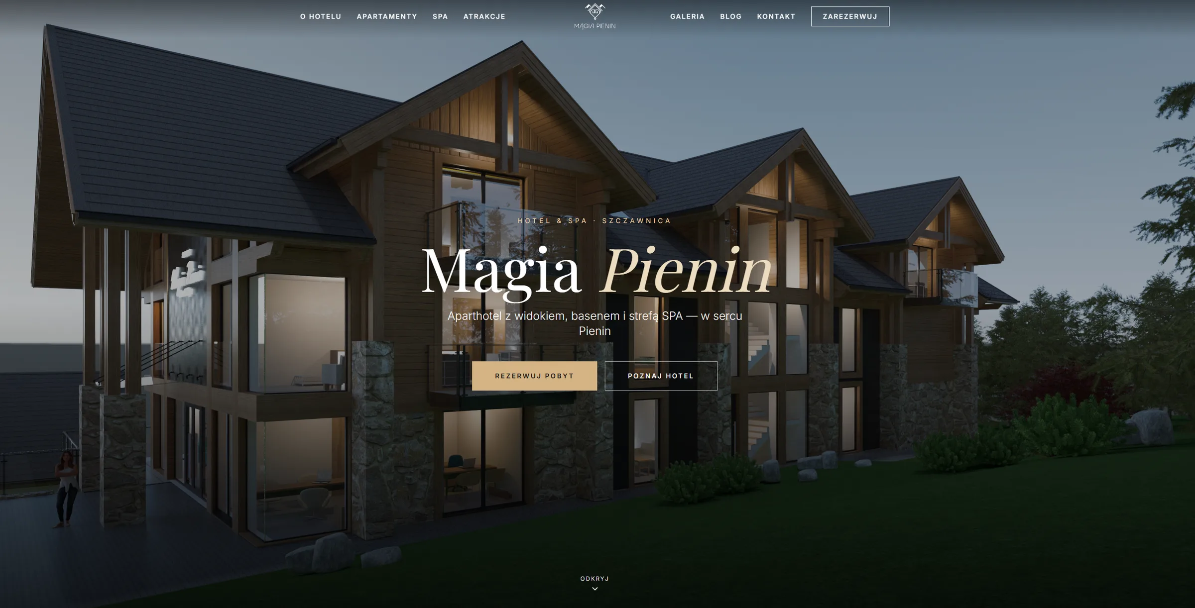 Strona internetowa — Magia Pienin