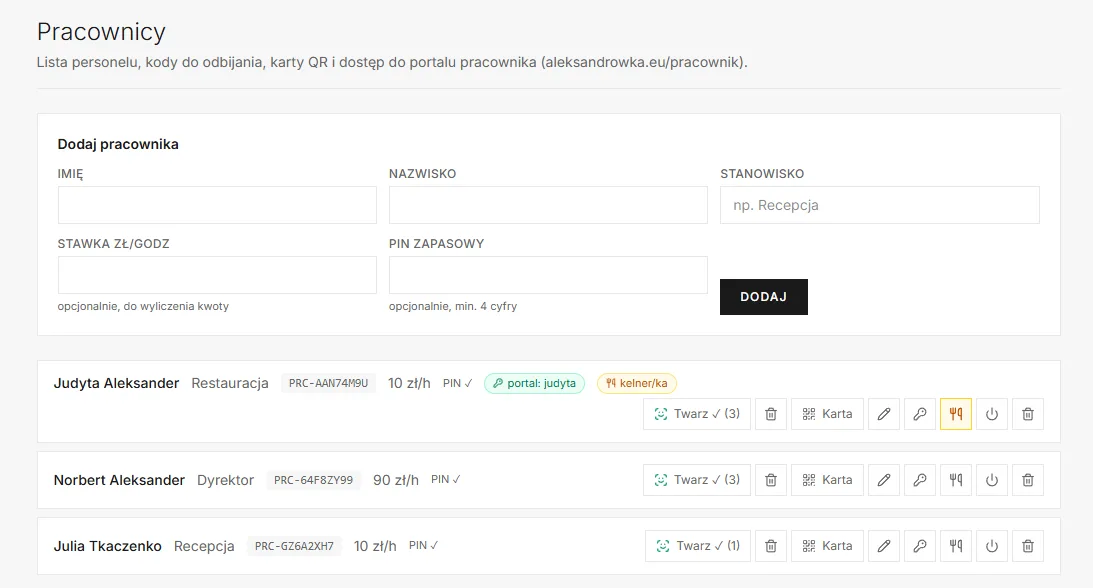 HR & time tracking